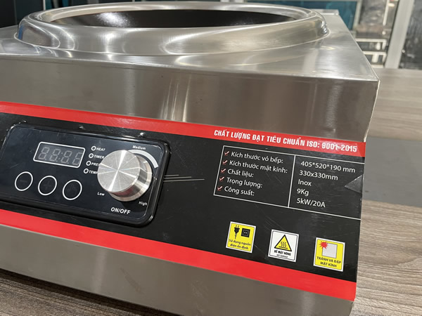 Thông số kỹ thuật bếp từ công nghiệp 5000W mặt lõm