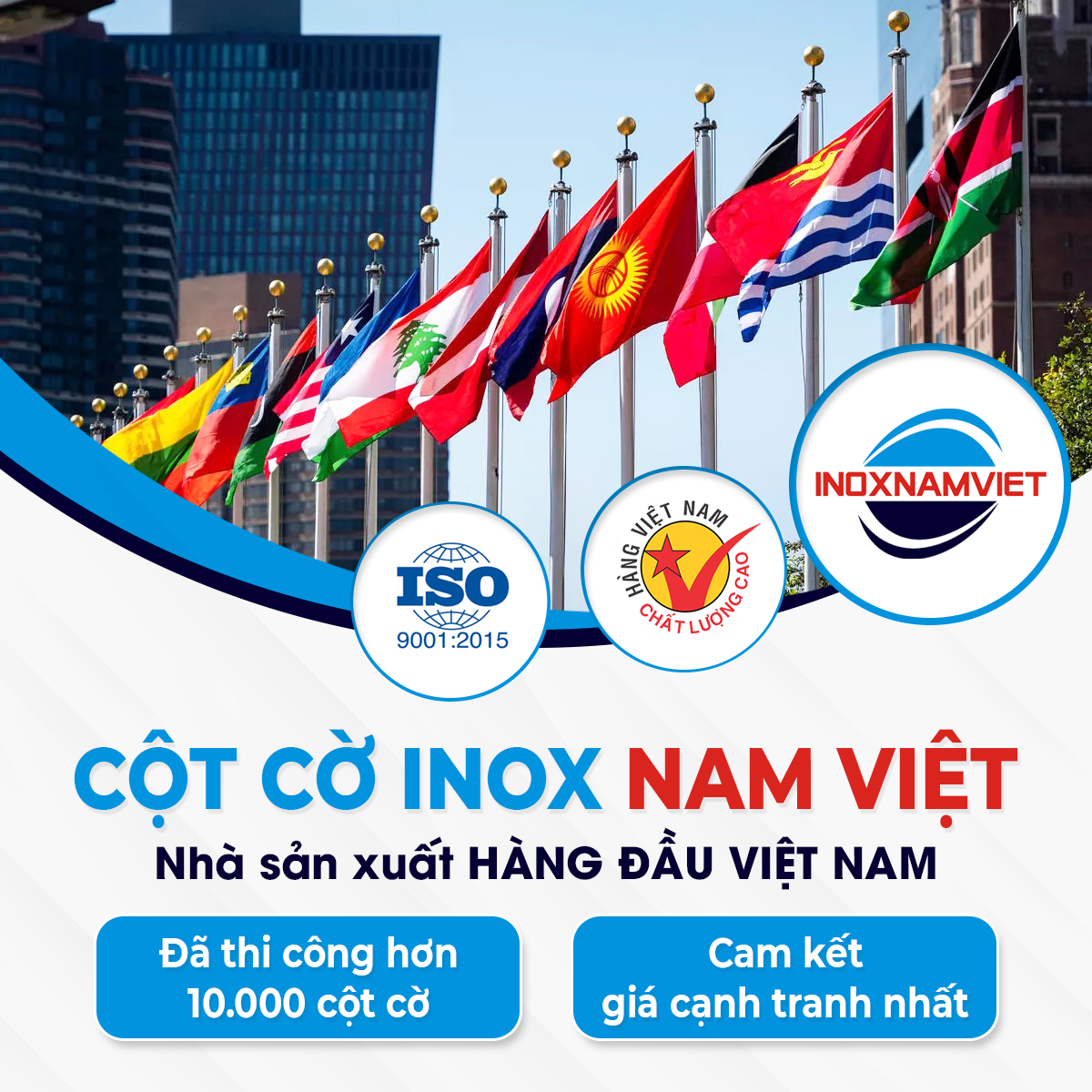 Cột cờ inox Nam Việt