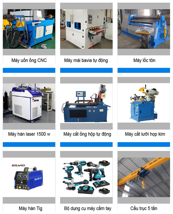 Hình ảnh các máy móc thiết bị khác của Inox Nam Việt