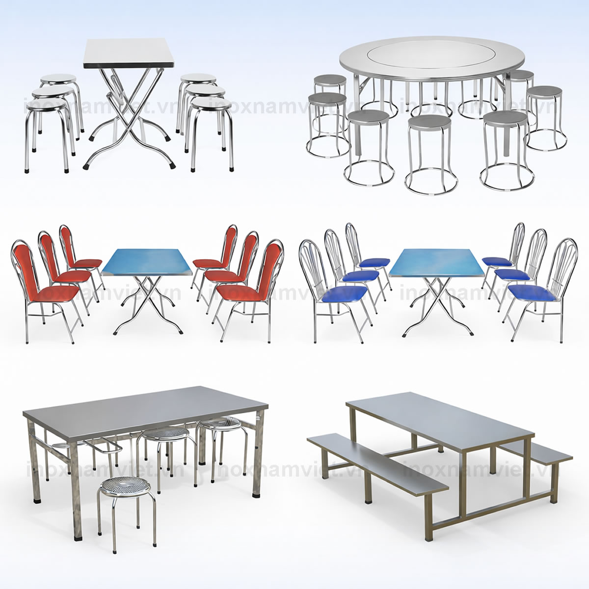 Bàn ghế inox - Hàng Việt Nam chất lượng cao do Inox Nam Việt sản xuất