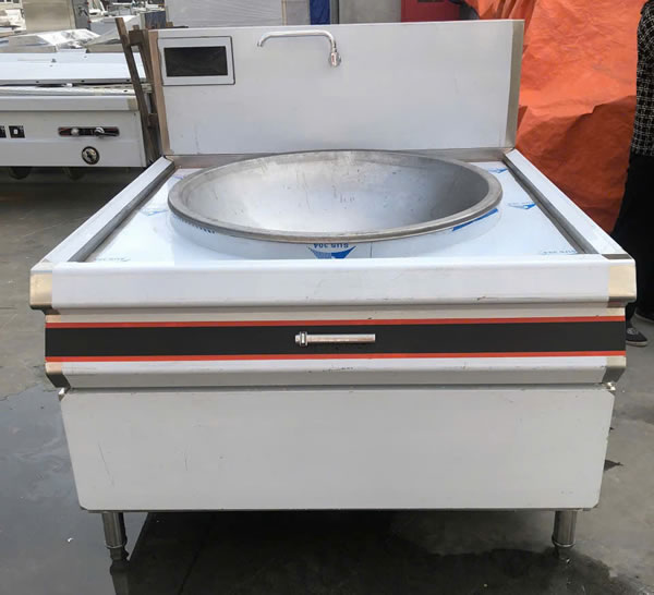 Hình ảnh thực tế bếp từ công nghiệp đơn họng xào trực tiếp